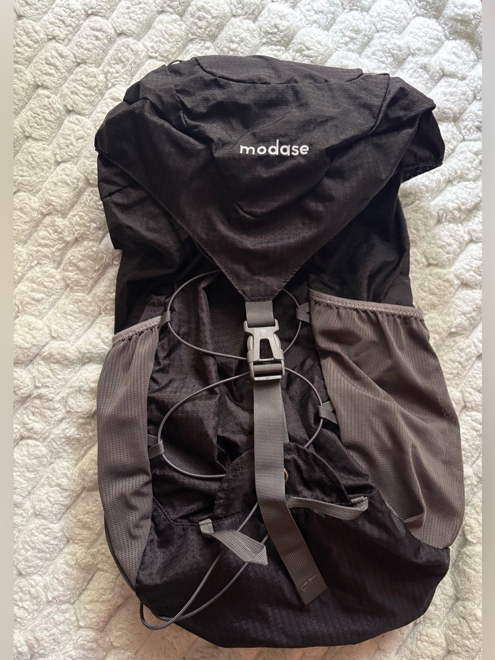 Modase 40L Hiking Backpack Bag Grey/Black Outdoor Camping Multi-Pocket Like New